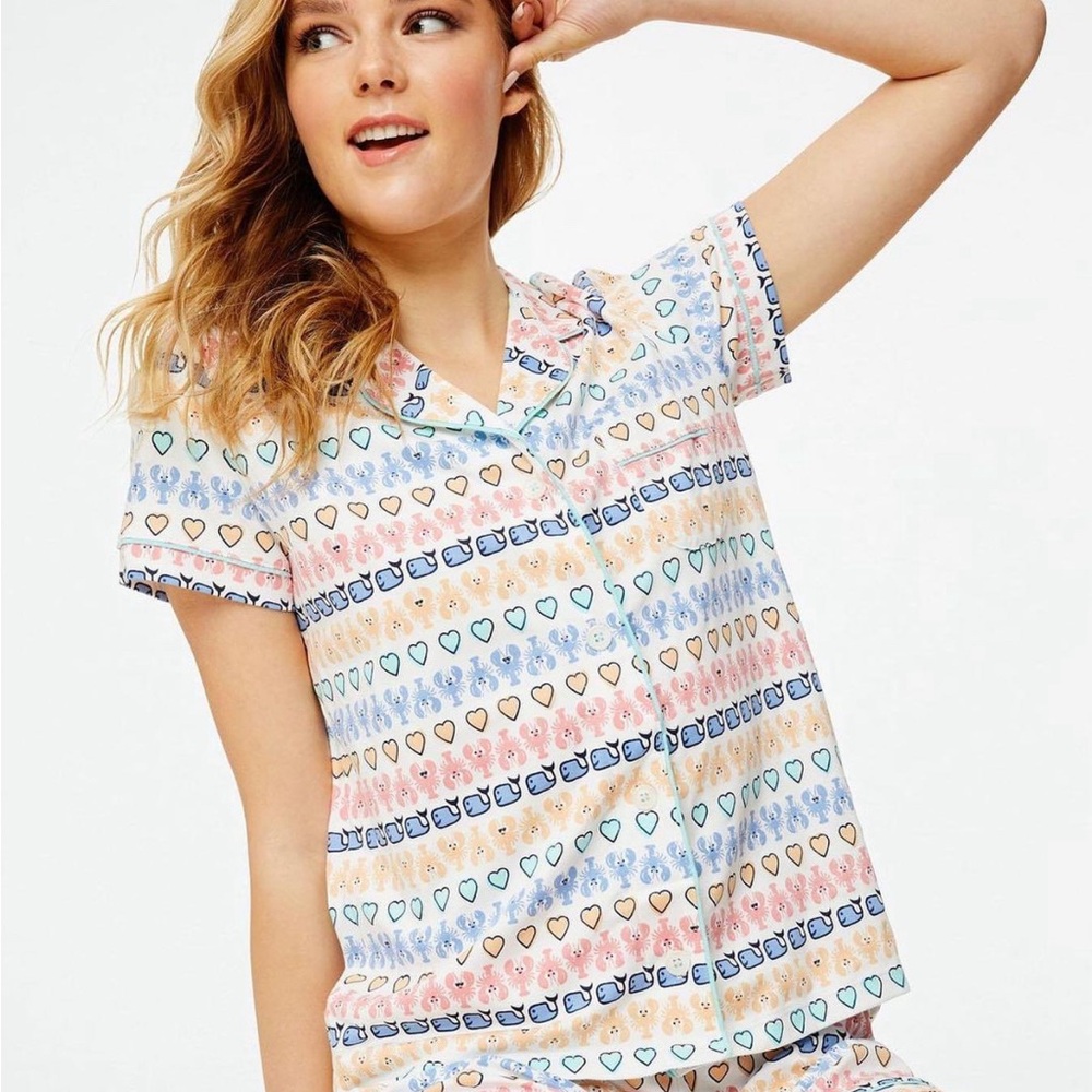 Roller rabbit pajamas polo shirt set